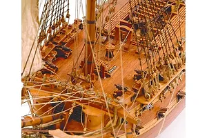Artesania Latina 1/90 Spanish San Juan Nepomuceno Warship Scaled Wooden Model Ship Kit image 51522