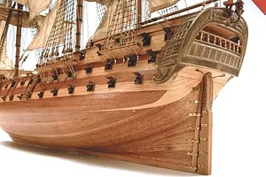 Artesania Latina 1/90 Spanish San Juan Nepomuceno Warship Scaled Wooden Model Ship Kit image 51523