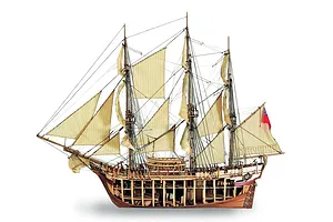 Artesania Latina 1/48 HMS Bounty Frigate Scaled Wooden Model Ship Kit image 51545
