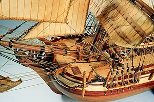 Artesania Latina 1/48 HMS Bounty Frigate Scaled Wooden Model Ship Kit image 51547