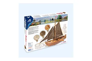 Artesania Latina 1/35 1912 Dutch Zuiderzee Botter Fishing Boat Scaled Wooden Model Ship Kit image 51596