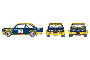 Tamiya 1/20 Fiat 131 Abarth Rally Olio Fiat Scaled Plastic Model Kit image 51697