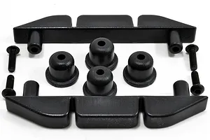 RPM Black Universal Body Skid Rail Set 2Pcs image 51708