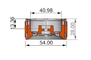 GPM White Aluminium 1.9" 8 Spoke Beadlock Rims 2Pcs image 51881