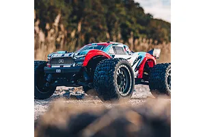 ARRMA VORTEKS 4x4 3S BLX RC Stadium Truck Electric Brushless 4WD 1/10 Scale RTR - Red image 52065