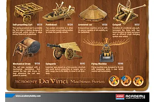 Academy da Vinci Series Flying Machine Edukit Scaled Plastic Model Kit image 52256