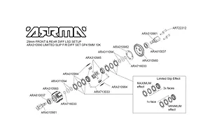 ARRMA Differential Shim (For 29mm Differential Case) Set image 52260