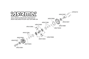 ARRMA Differential Shim (For 29mm Differential Case) Set image 52261