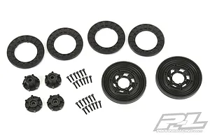 Pro-Line 2.6" Vice CrushLock Black Beadlock Rock Crawler Rims 2Pcs image 52316