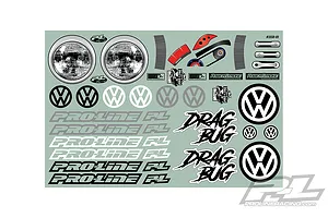 Pro-Line 1/10 Volkswagen Drag Bug Unpainted Body Shell image 52323