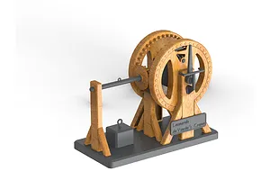 Academy da Vinci Series Leverage Crane Edukit Scaled Plastic Model Kit image 52329