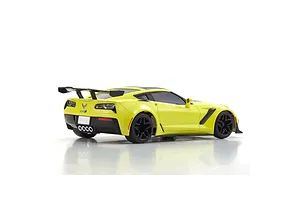 Kyosho Mini-Z Chevrolet Corvette ZR1 RC Car Electric RWD RTR with LEDs - Racing Yellow image 52385