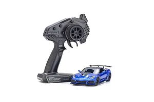 Kyosho Mini-Z Chevrolet Corvette ZR1 RC Car Electric RWD RTR with LEDs - Elkhart Lake Blue Metallic image 52389