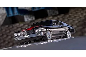 Kyosho Fazer Mk2 1970 Chevy Chevelle SS 454 LS6 RC Car Electric 4WD 1/10 Scale RTR - Tuxedo Black image 52527
