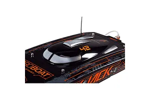 Pro Boat Blackjack 42" Catamaran Brushless Electric RC Speed Boat - Black & Orange image 52558
