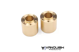 Vanquish Brass 18.41mm (0.725") SLW 725 Beadlock Wheel Hex Hubs 2Pcs