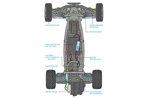 Tamiya DT-03 Neo Fighter Buggy RC Buggy Electric 2WD 1/10 Scale Kit image 52630