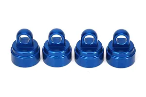 Traxxas Blue Aluminium Shock Caps 4Pcs (fits all Ultra Shocks) image 5268