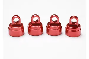 Traxxas Red Aluminium Shock Caps 4Pcs (fits all Ultra Shocks) image 5270