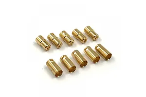 Yeah Racing 6.5mm Brass High Current Bullet Plugs 5 Pairs image 52692