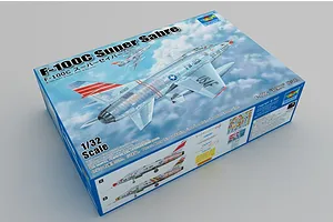 Trumpeter 1/32 USAF F-100C Super Sabre Fighter Jet Scaled Plastic Model Kit image 52768