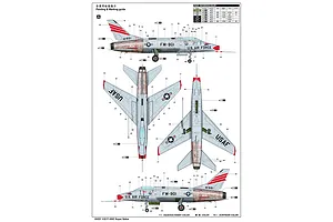 Trumpeter 1/32 USAF F-100C Super Sabre Fighter Jet Scaled Plastic Model Kit image 52772