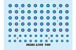 Trumpeter 1/350 T4M Torpedo Bomber Aircraft Set (12Pcs) Scaled Plastic Model Kit image 52822