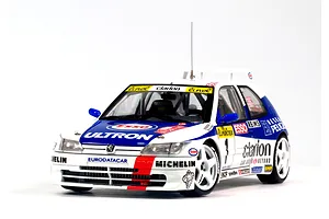 NuNu 1/24 Peugeot 306 Maxi '96 (Monte Carlo Rally) Scaled Plastic Model Kit image 52973