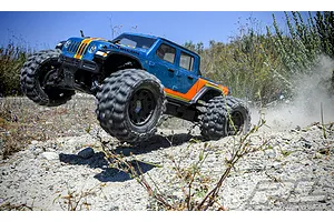 Pro-Line 2.8" Hyrax Tyres on Black Raid Rims - Glued Wheels 2Pcs image 53078