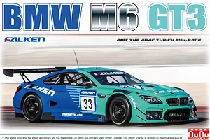 NuNu 1/24 BMW M6 GT3 (2017 The ADAC Zurich 24H-Race) Scaled Plastic Model Kit image 53081