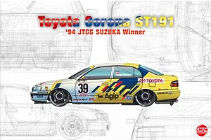 NuNu 1/24 Toyota Corona ST191 ('94 JTCC Suzuka Winner) Scaled Plastic Model Kit image 53170
