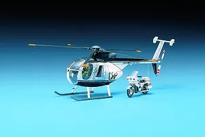 Academy 1/48 Hughes 500D Police Helicopter Scaled Plastic Model Kit image 53240
