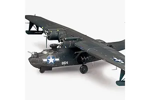 Academy 1/72 RAAF PBY-5A Catalina "Black Cat" Seaplane Bomber Scaled Plastic Model Kit image 53300