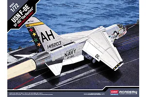 Academy 1/72 USN F-8E VF-162 "The Hunters" Fighter Scaled Plastic Model Kit image 53301
