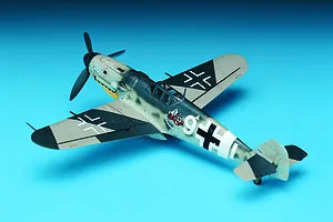 Academy 1/72 Luftwaffe Messerschmitt Bf109G-6 Fighter Scaled Plastic Model Kit image 53307