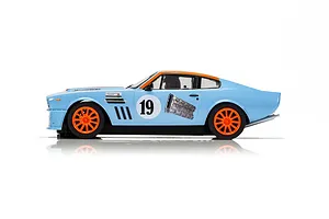 Scalextric 1/32 Aston Martin V8 Gulf Edition Rikki Cann Racing Slot Car image 53398