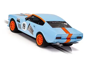 Scalextric 1/32 Aston Martin V8 Gulf Edition Rikki Cann Racing Slot Car image 53400