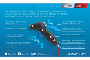 Scalextric Wireless Hand Controller for ARC Air & ARC Pro image 53458
