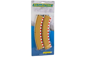 Scalextric 1/32 Track Radius 2 Outer Borders & Barriers 45 Degree 4Pcs image 53490
