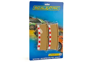 Scalextric 1/32 Track Radius 2 Outer Curve Borders & Barriers 22.5 Degree 4Pcs image 53499