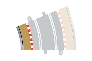 Scalextric 1/32 Track Radius 3 Inner Curve Borders & Barriers 22.5 Degree 4Pcs image 53510