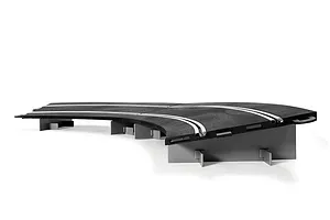 Scalextric 1/32 Track Radius 3 Banked Curve 45 Degree 2Pcs with Supports image 53519