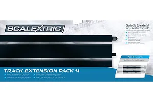 Scalextric 1/32 Track Extension Pack Standard Straight 4Pcs image 53536