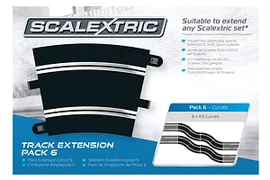 Scalextric 1/32 Track Extension Pack R3 Curves 22.5 Degree 8Pcs image 53542