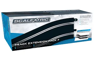 Scalextric 1/32 Track Extension Pack Straights & R4 Curves 8Pcs image 53545