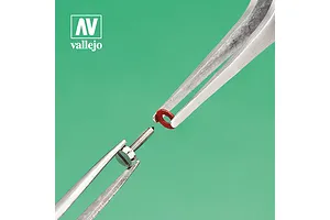 Vallejo Stainless Steel 120mm Flat Rounded Tweezers image 53617