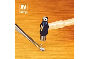 Vallejo Stainless Steel 175mm Straight Fine Pointed Tweezers image 53621