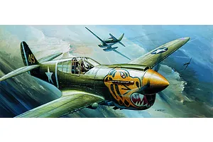 Academy 1/72 RAAF P-40E Warhawk Fighter Scaled Plastic Model Kit image 53744