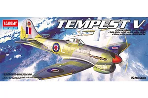 Academy 1/72 RAF Hawker Tempest V Fighter Scaled Plastic Model Kit image 53753