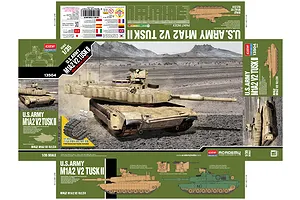 Academy 1/35 U.S. M1A2 V2 Tusk II Tank Scaled Plastic Model Kit image 53787